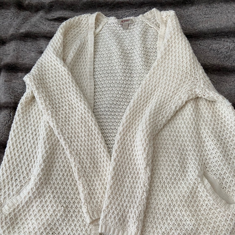 Arizona jeans white/cream knit sweater cardigan